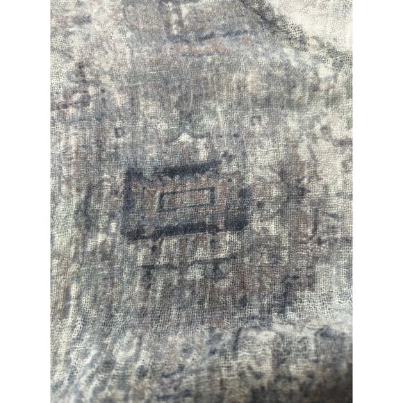 New w/o Tags; Pure Jill Linen Blend Oversized Top Gray Short Sleeve XL - Picture 3 of 4